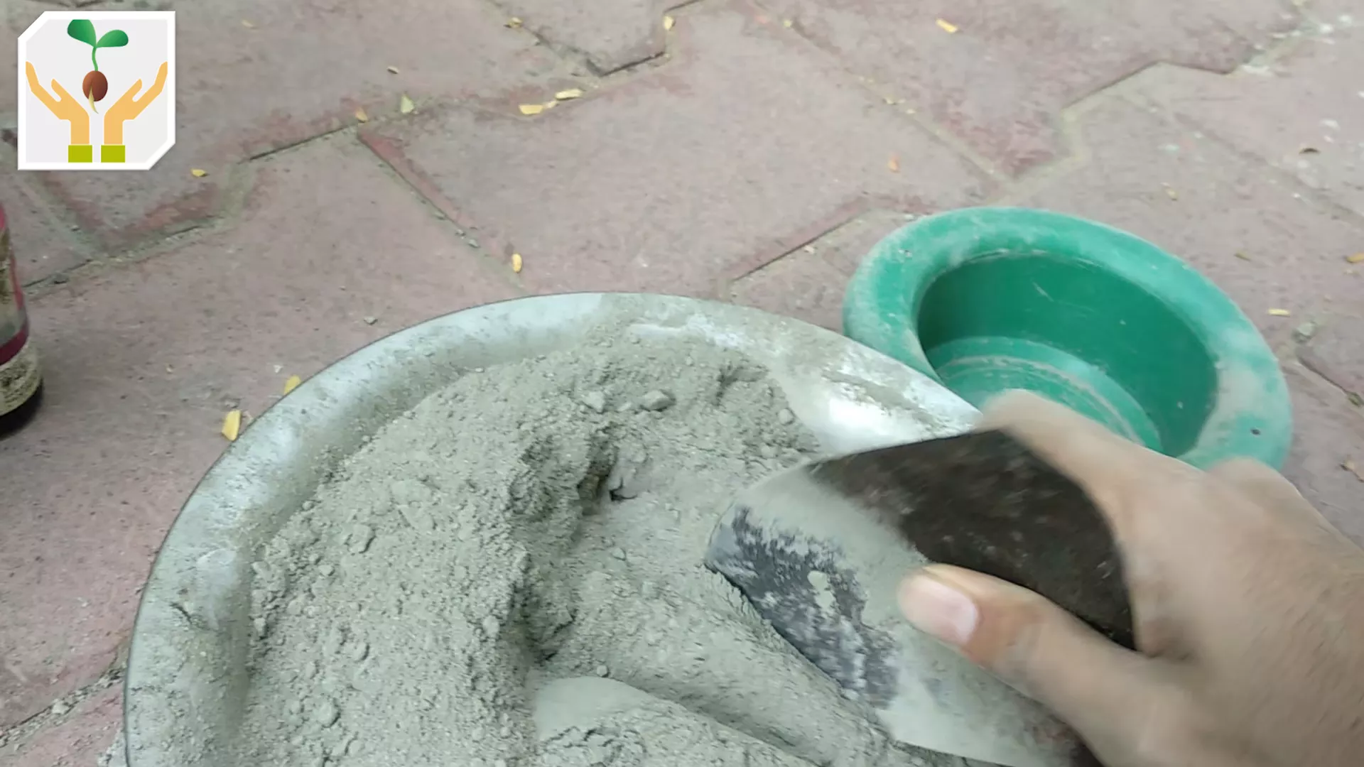 Mix Cement and Sand 