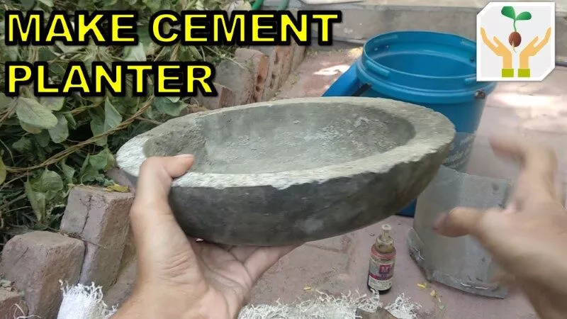 How To Make Cement Planter